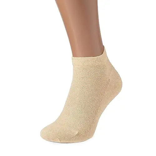 Sport Athletic Kurze Leinen Socken für Herren, 3 Paar, Grau, S — 5