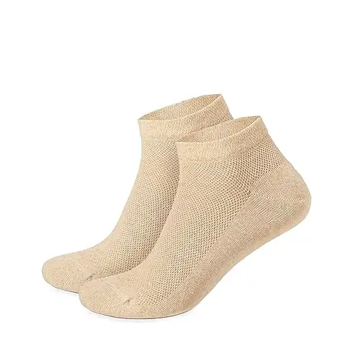 Sport Athletic Kurze Leinen Socken für Herren, 3 Paar, Grau, S — 2