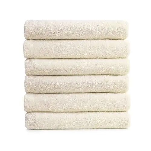 FlaxSox Sustainables Frottee Bio Brennnessel Handtuch, dünne, 400 GSM, (1) — 5