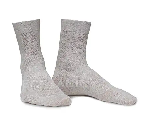Ecotanic Socken aus Naturleinen. - - Large — 8