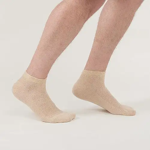 Sport Athletic Kurze Leinen Socken für Herren, 3 Paar, Grau, S — 11