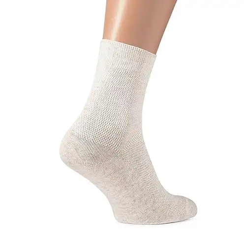 FlaxSox Special Thin Breathable Organic Linen Socks for Men, Pack of 3 (6-7) — 8