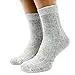 Dünne atmungsaktive Bio-Leinen-Socken für Damen, 3 Paar - Grau - Medium — 3