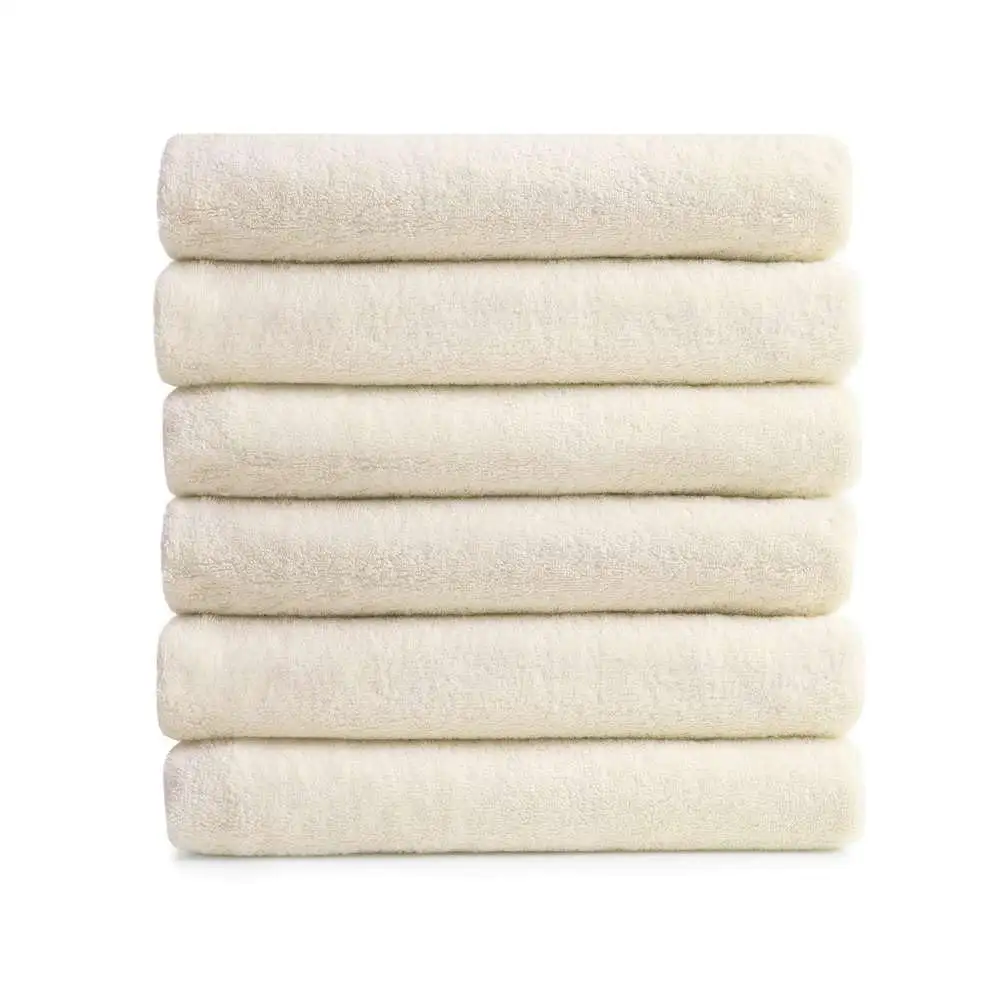 FlaxSox Sustainables Frottee Bio Brennnessel Handtuch, dünne, 400 GSM, (1) — 4