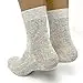 Dünne atmungsaktive Bio-Leinen-Socken für Damen, 3 Paar - Grau - Medium — 9