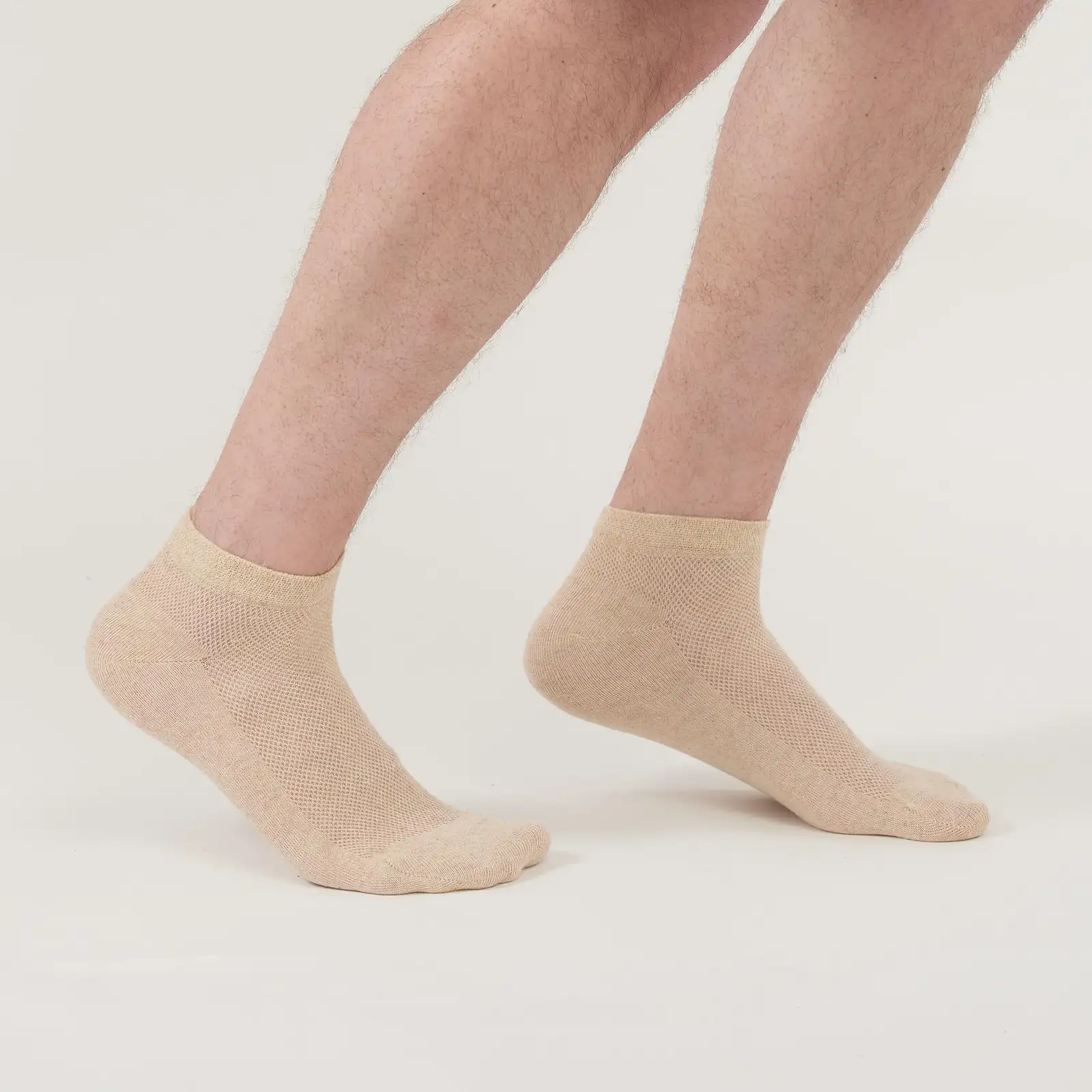 Sport Athletic Kurze Leinen Socken für Herren, 3 Paar, Grau, S — 10