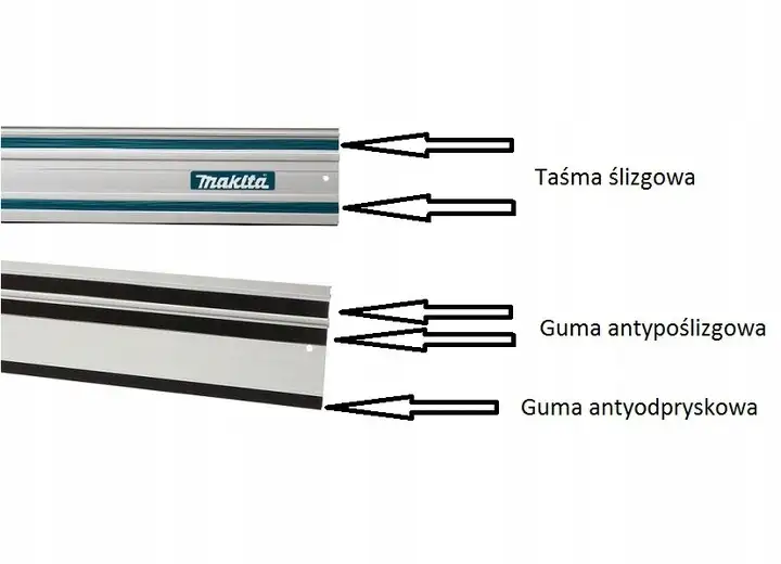 MAKITA GUMA ANTYODPRYSKOWA DO SZYNY SP6000 1,9 M — 2