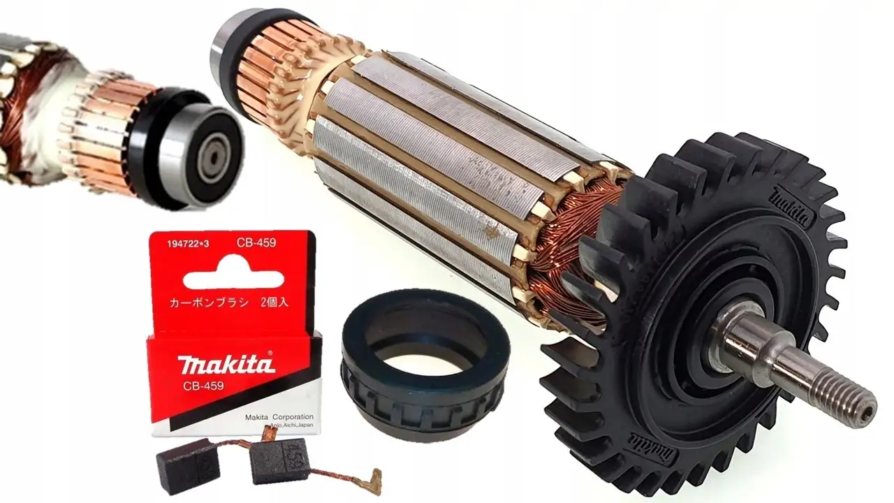 MAKITA WIRNIK GA5030 GA4530 PJ7000 + SZCZOTKI 459
