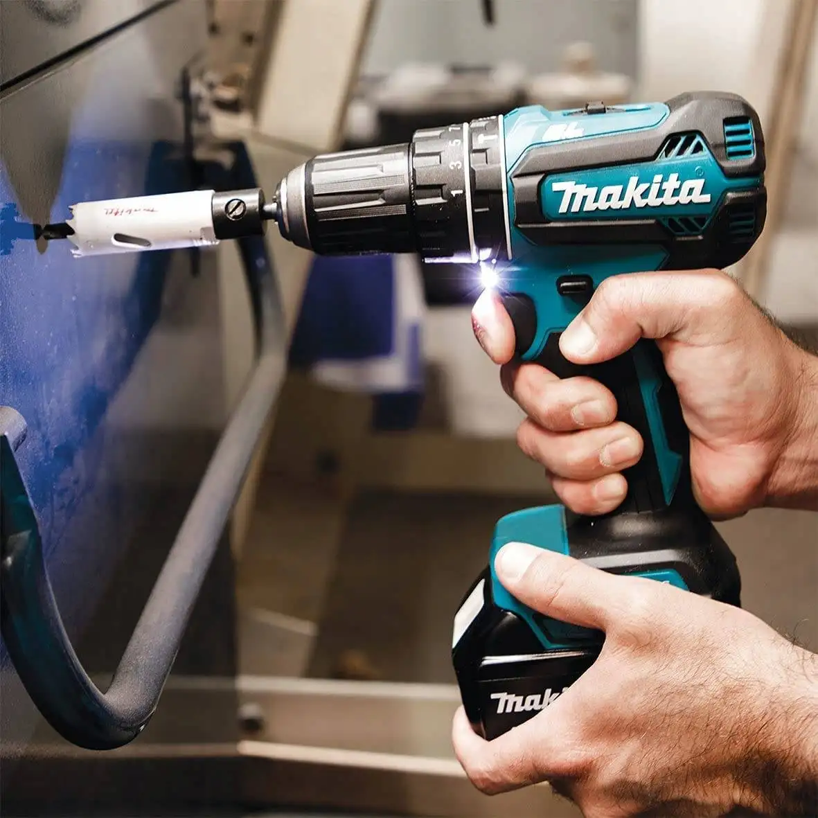 MAKITA WIERTARKO WKRĘTARKA UDAR DHP485Z 18V AKUMULATOROWA — 4