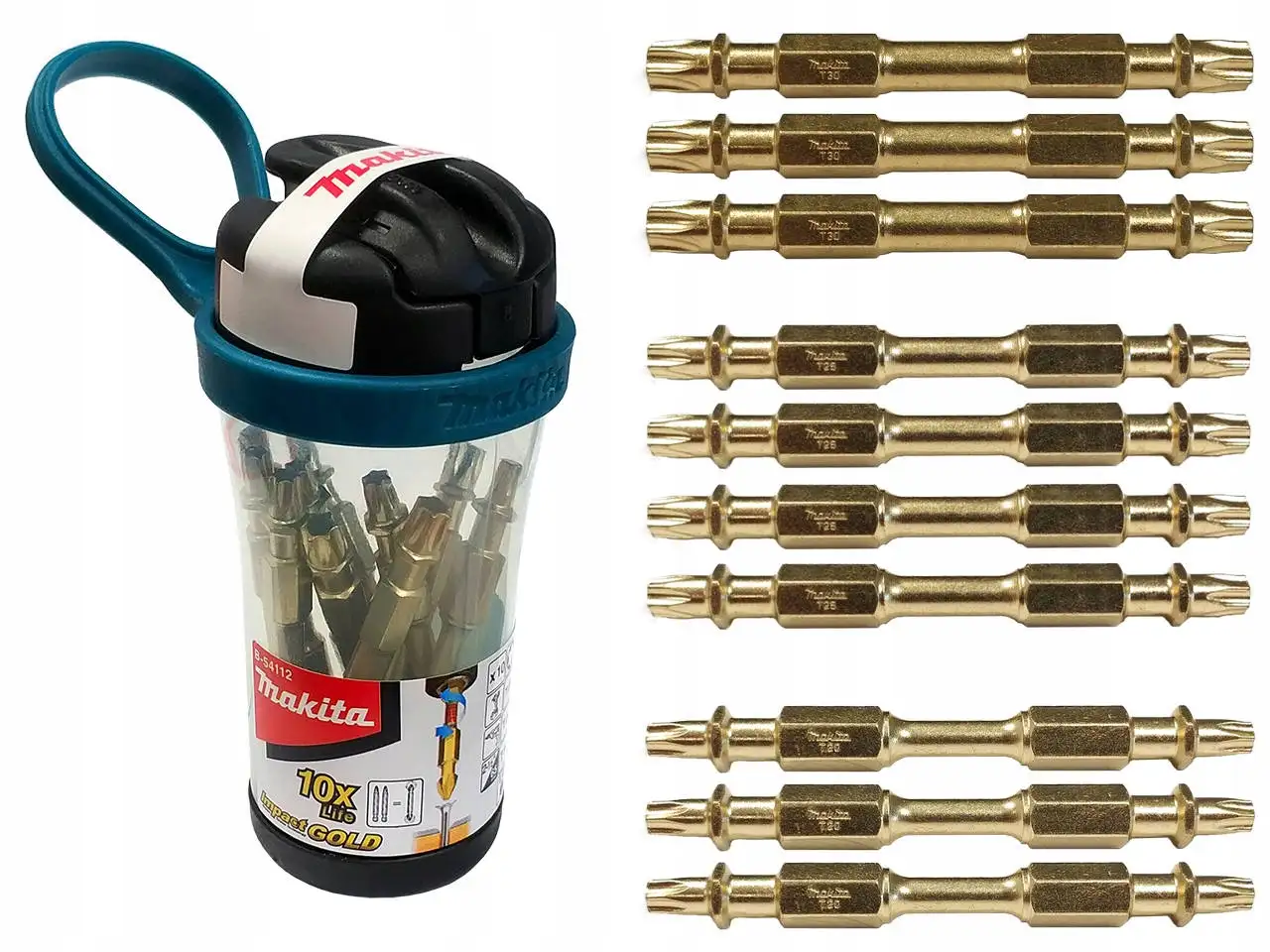 MAKITA ZESTAW NARZĘDZI COMBO 6SZT 18v 4SZT BATERI — 12