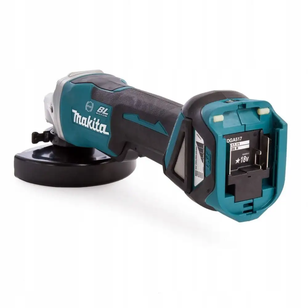MAKITA AKUM. SZLIFIERKA KĄTOWA REGULACJA OBROTÓW DGA517Z 18V — 2