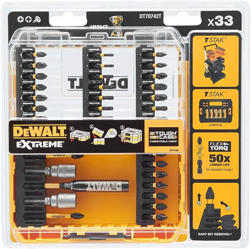 DeWALT ZESTAW KOŃCÓWEK BITÓW UDAROWYCH 31SZT