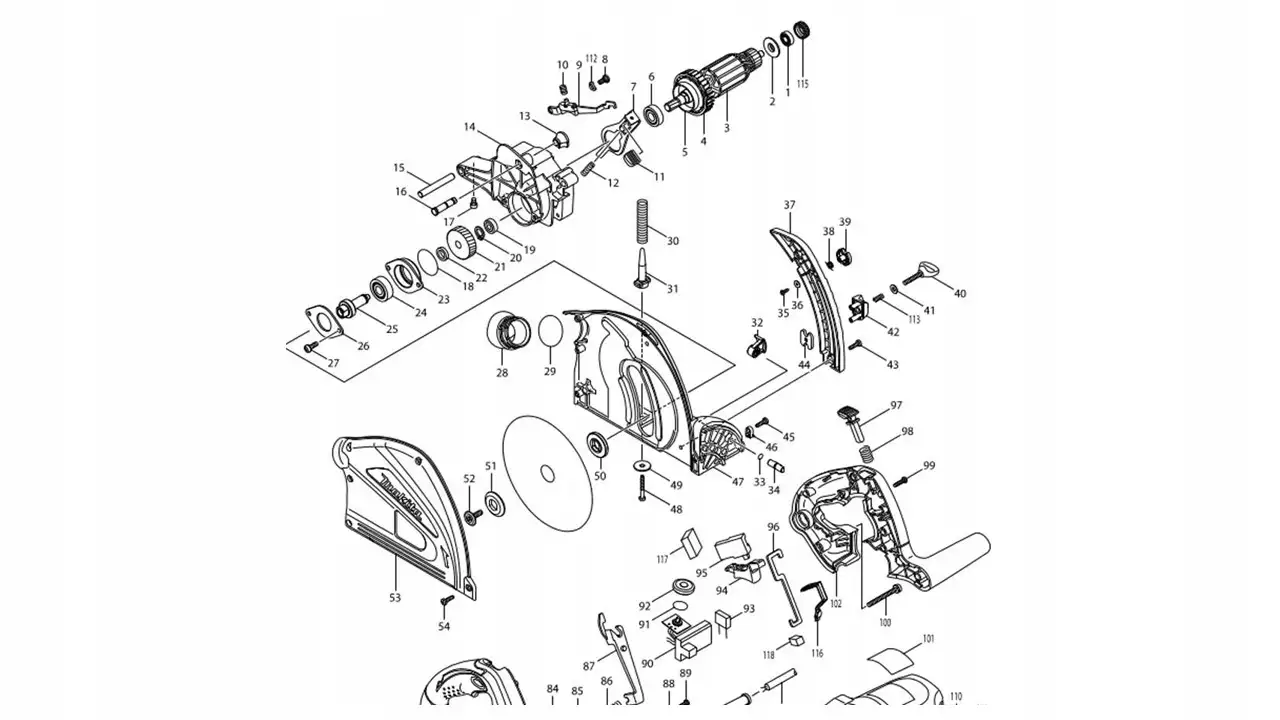 MAKITA ŚRUBA + PODKŁADKA SP6000 251867-1 345744-8 — 4