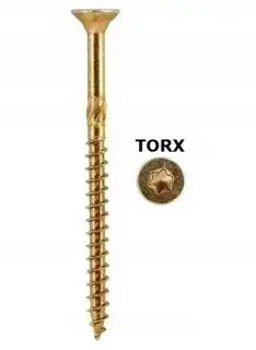 WKRĘTY CIESIELSKIE DO DREWNA 6x50 TORX 200szt — 5
