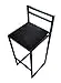 RoKo Design Küchenhocker mit Rückenlehne, Barhocker ideal für Esszimmer, Industrial LOFT (Boucle, Schwarz) — 3