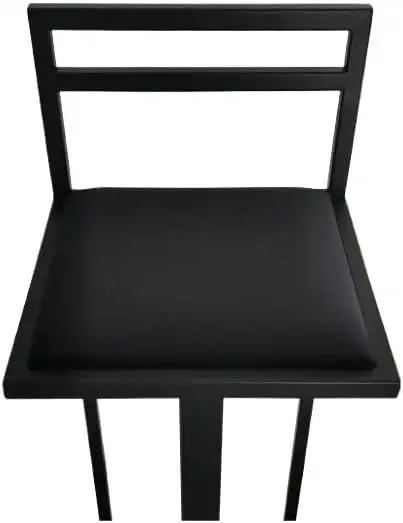 RoKo design Industrieller Barhocker Linus Serie 2-er Set | Barsessel mit Fußstütze und kratzfester Oberfläche | Barstühle Küche | 2 im Set (schwarz Wildleder) — 7