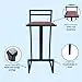 RoKo design Barhocker mit Lehne | Extra Hoch Metallkonstruktion für Esszimmer, Küche, Theke, Bar (Wildleder, Rosa) — 11