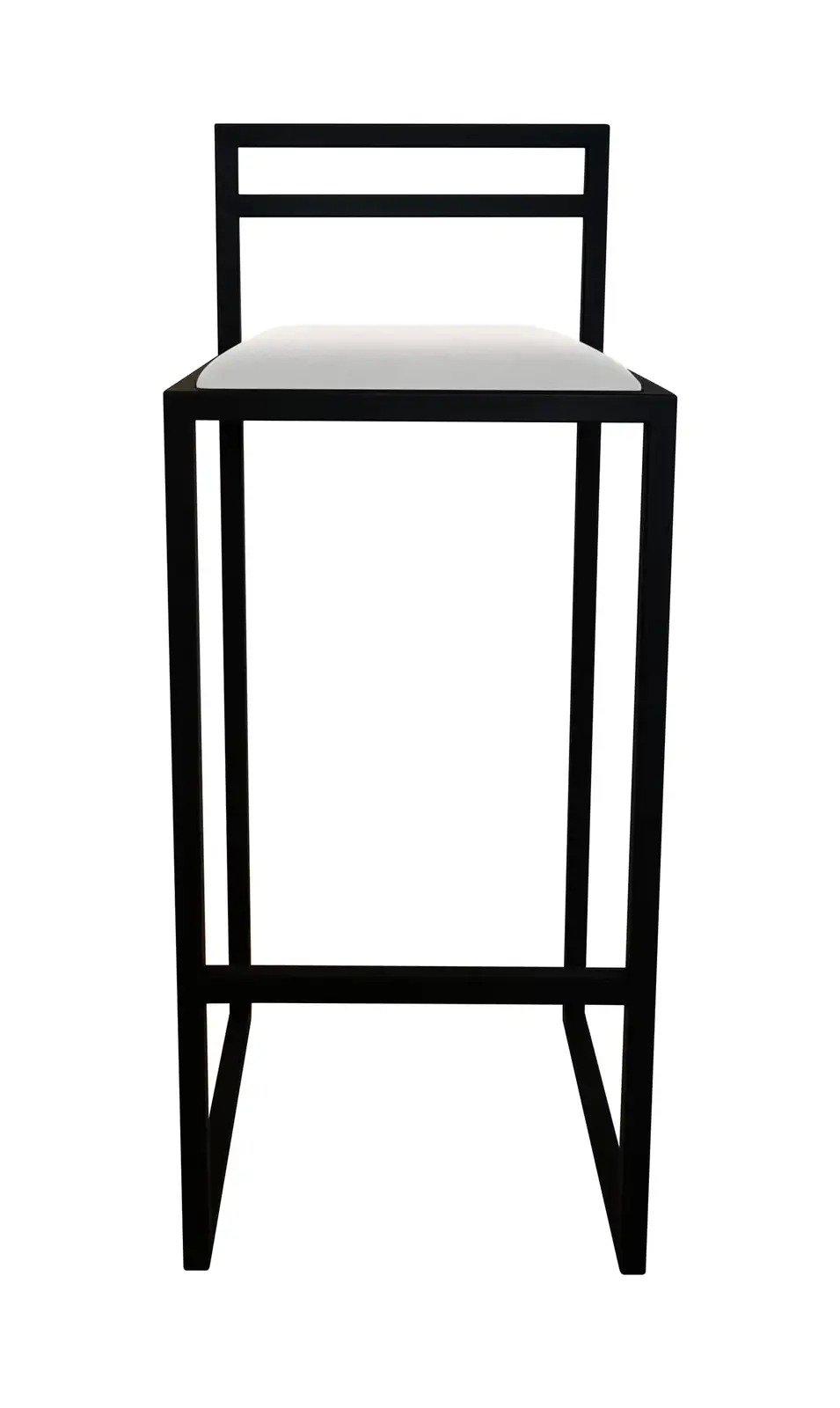RoKo Design Küchenhocker mit Rückenlehne, Barhocker ideal für Esszimmer, Industriell LOFT (Velours, Weiß)