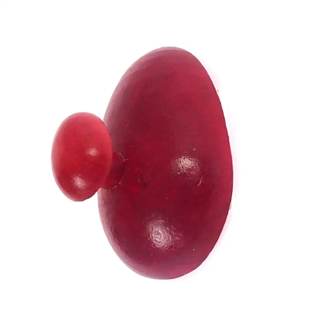Wieszak ścienny samoprzylepny, czerwony — 2