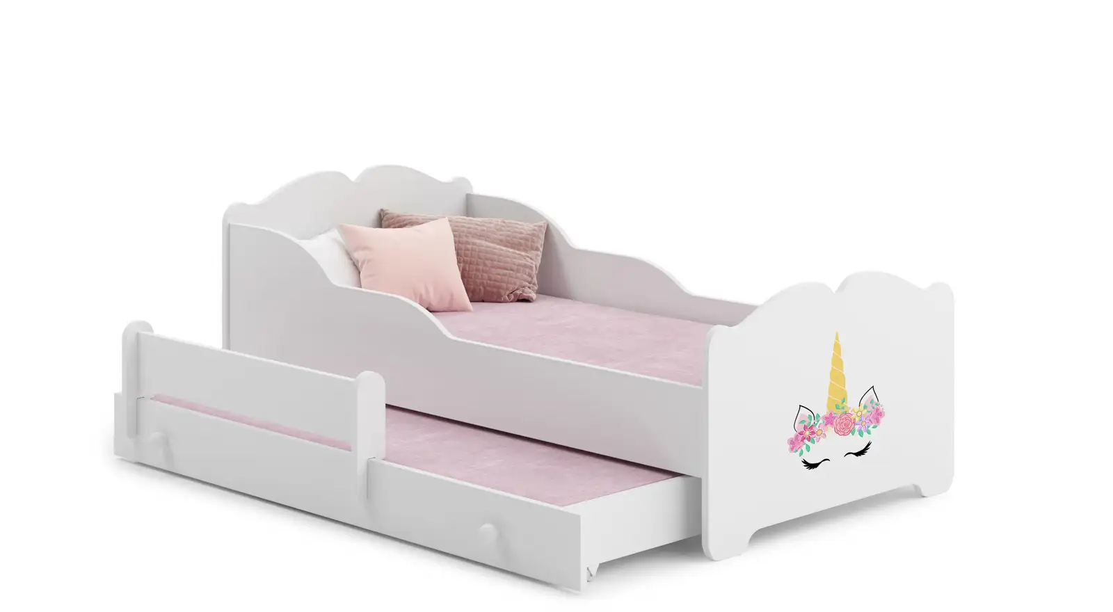 Łóżko podwójne z materacami XIMENA II UNICORN 160x80 — 2