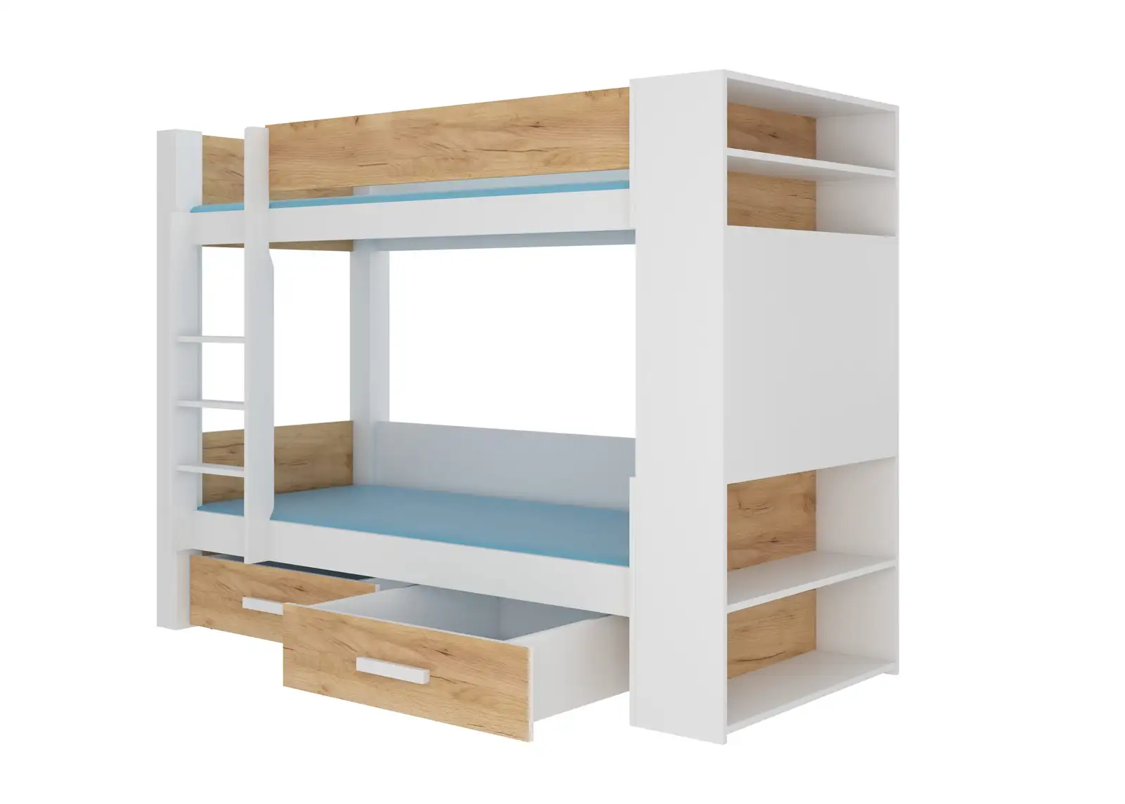 Łóżko piętrowe dwuosobowe z materacami GARET 180x80 — 2