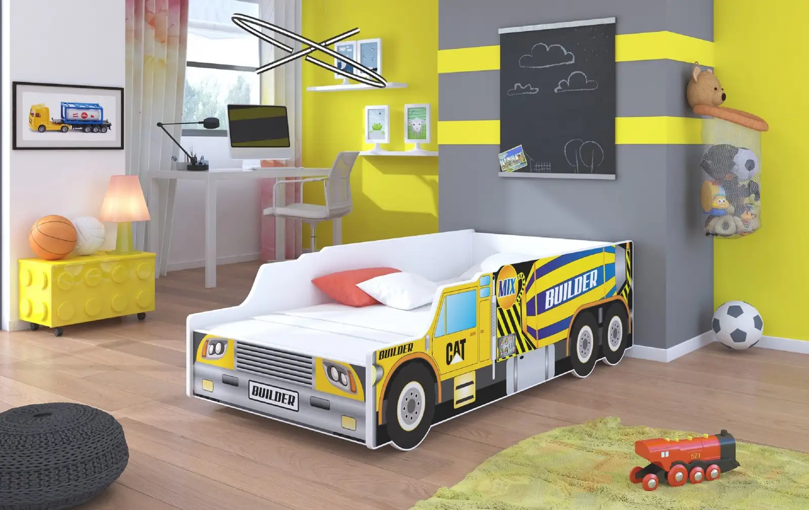 Łóżko z materacem BUILDER 160x80