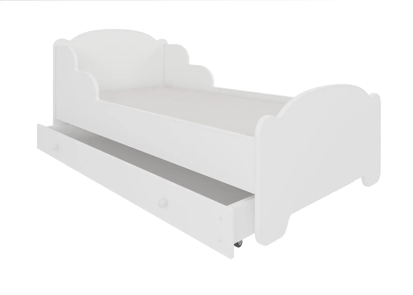 Łóżko z materacem i szufladą AMADIS WHITE 140x70 — 3
