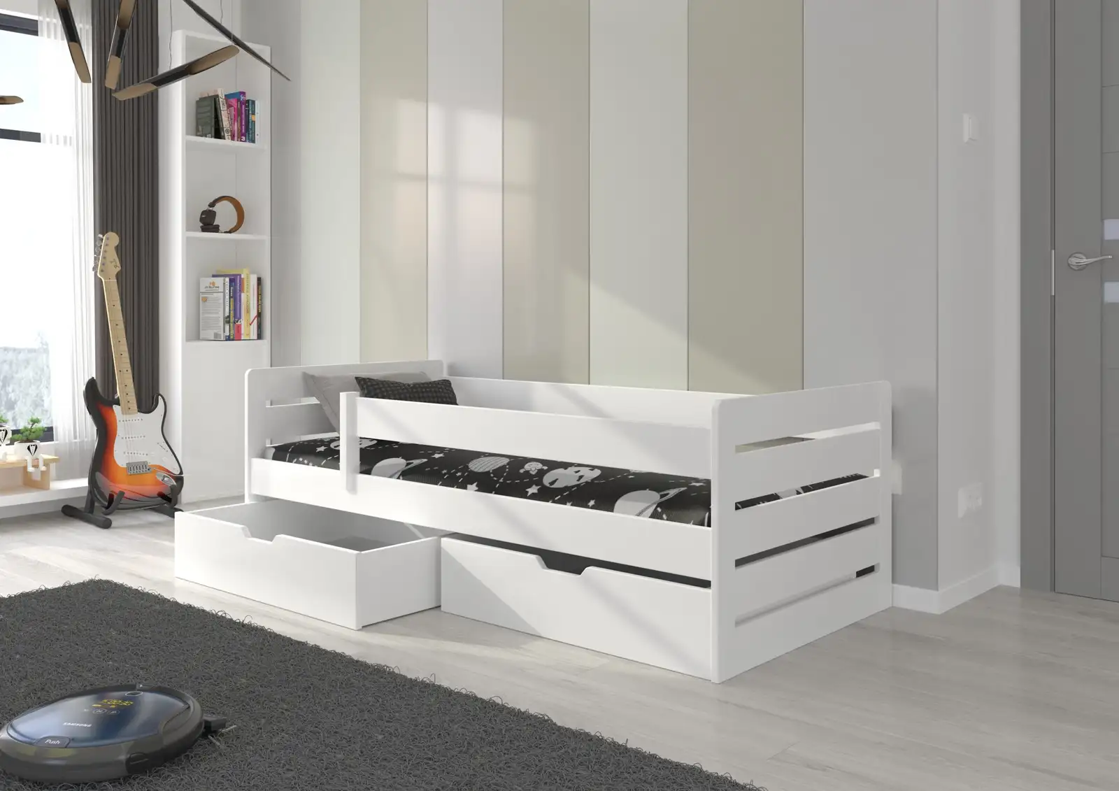 Łóżko z materacem BEMMA 200x90