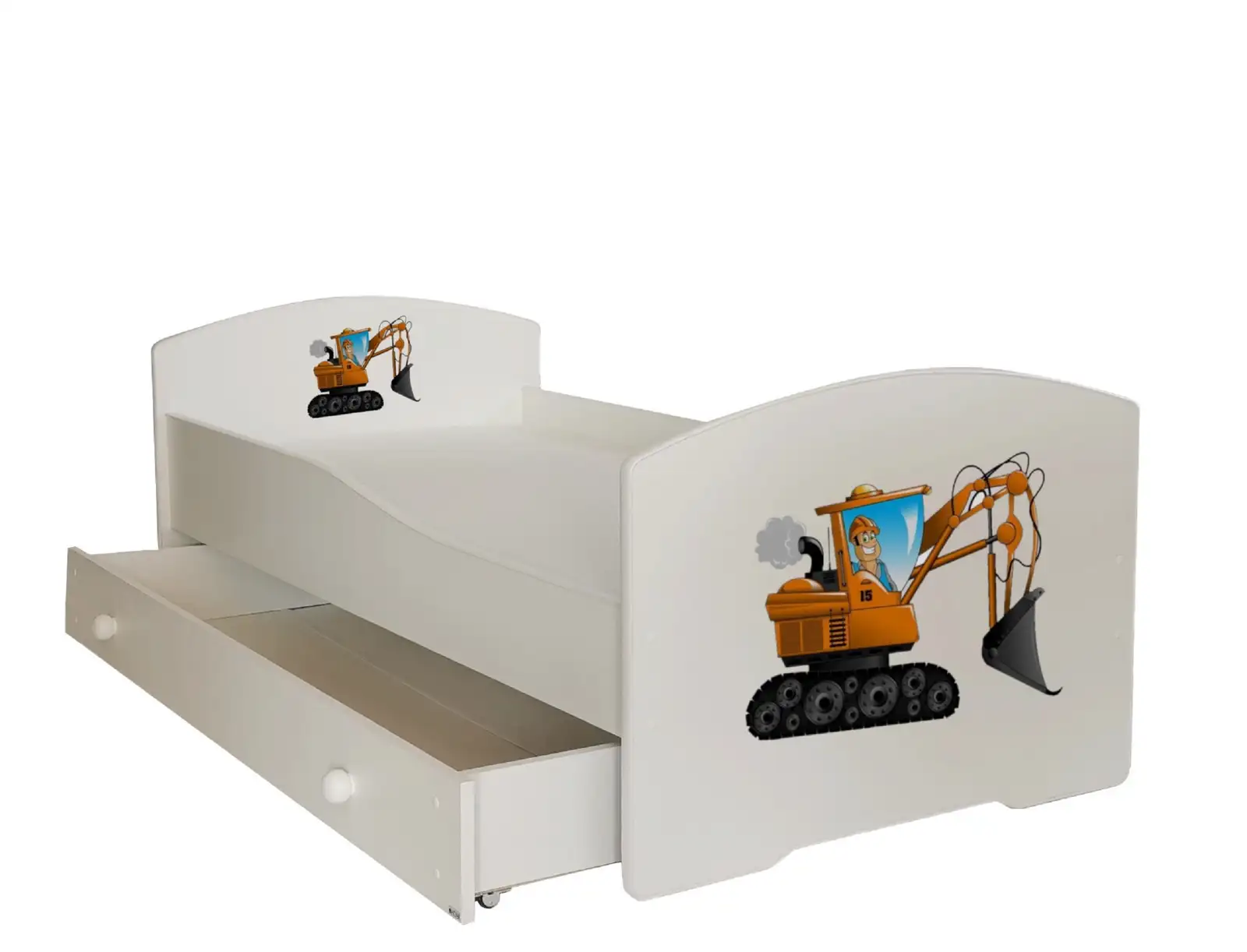 Łóżko z materacem i szufladą PEPE DIGGER 140x70 — 2