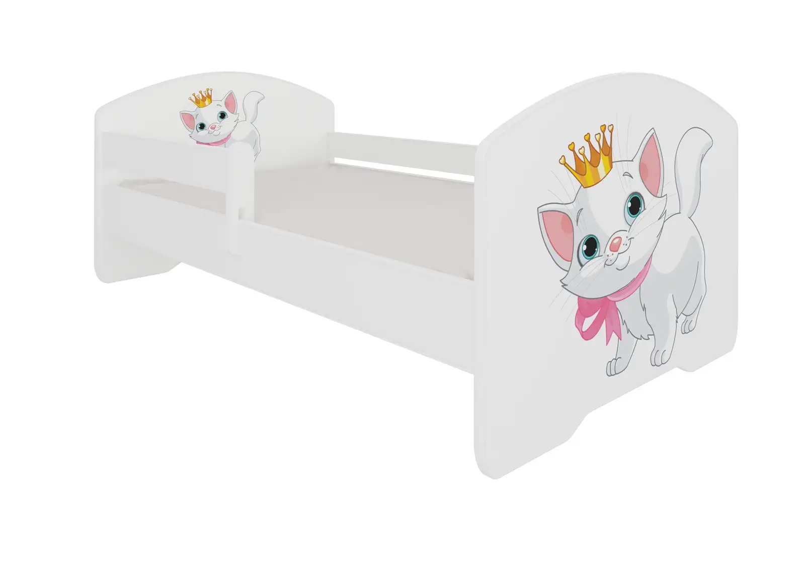 Łóżko z materacem i barierką PEPE CAT 140x70 — 2