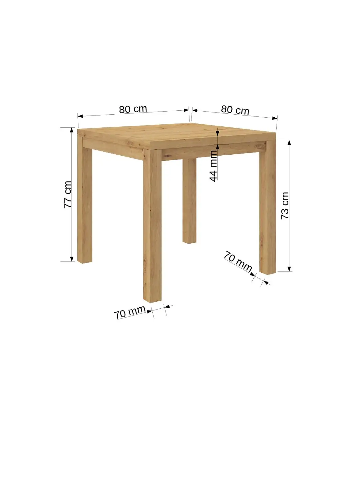 Stolik kawowy OLAF 1 80x80 — 3