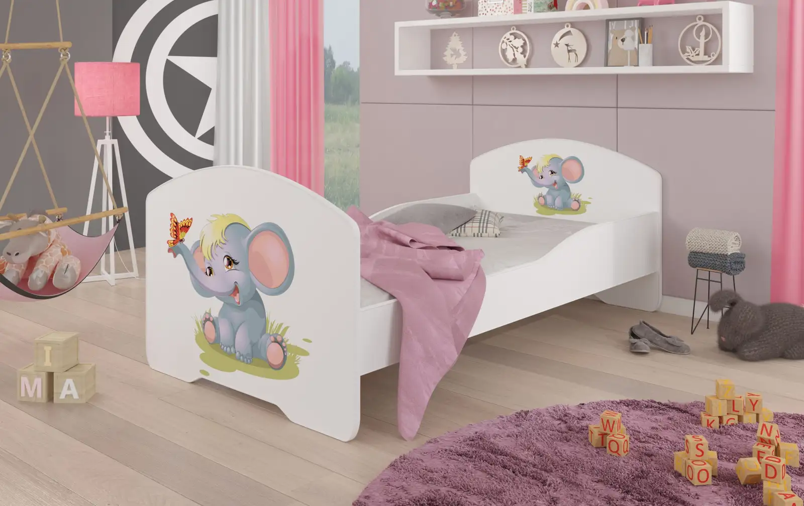 Łóżko z materacem PEPE ELEPHANT 160x80