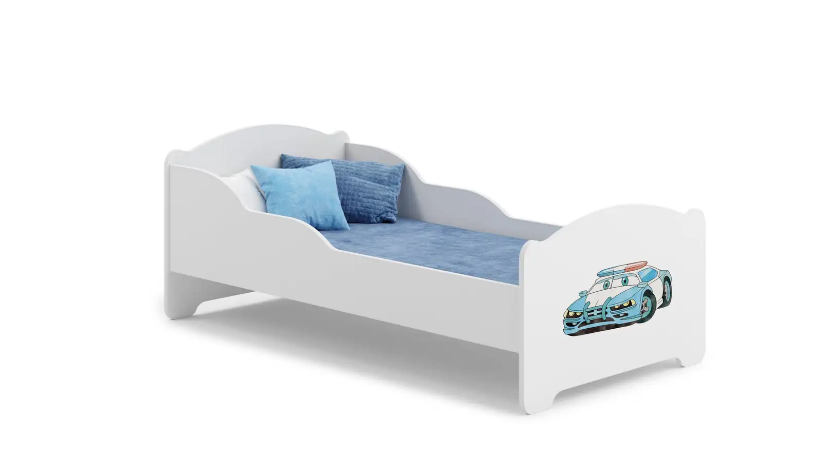 Łóżko z materacem AMADIS POLICE CAR 140x70 — 2