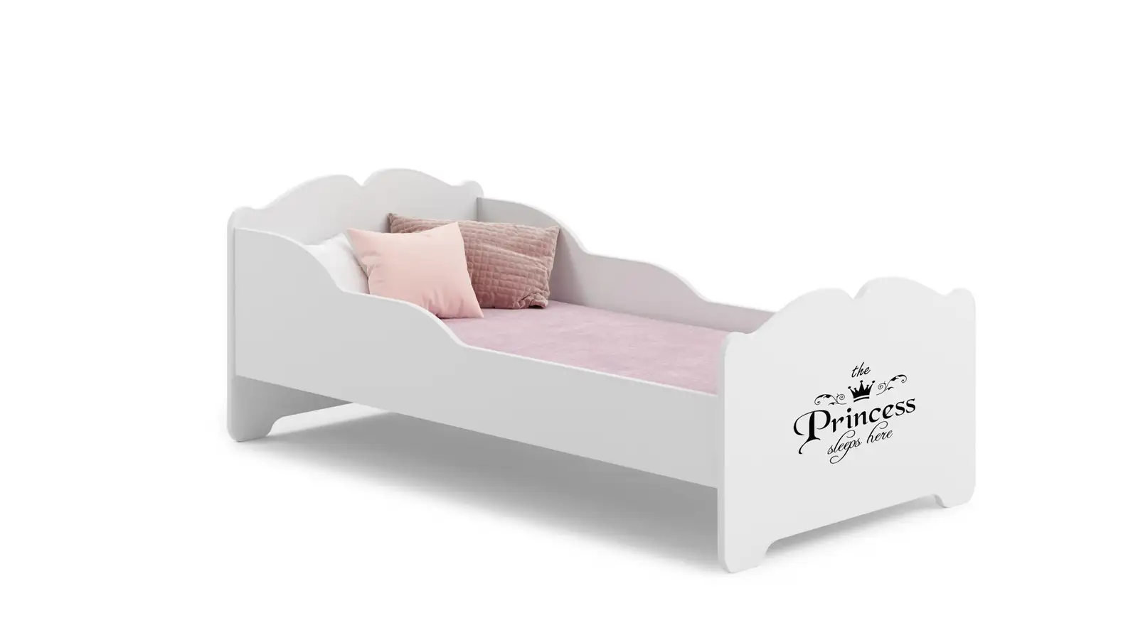 Łóżko z materacem XIMENA PRINCESS BLACK 140x70 — 2