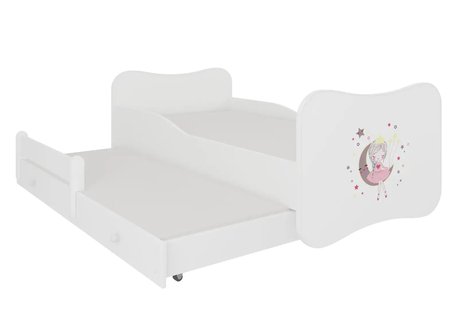 Łóżko podwójne z materacami GONZALO II SLEEPING PRINCESS 160x80 — 2