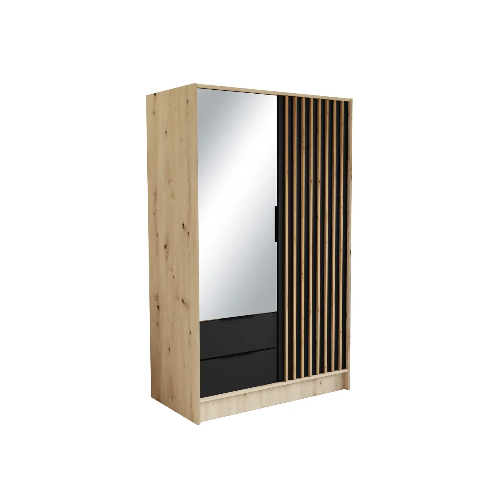 Szafa Nero lamele + lustro Dąb Artisan 103 Arton