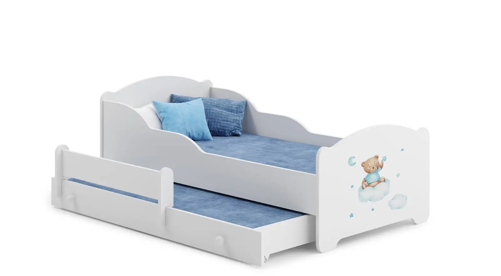 Łóżko podwójne z materacami AMADIS II TEDDY BEAR AND CLOUD 160x80 — 2