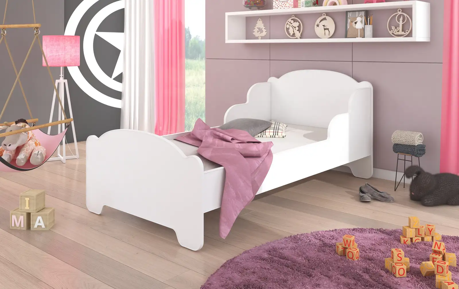 Łóżko z materacem AMDIS WHITE 160x80 — 2