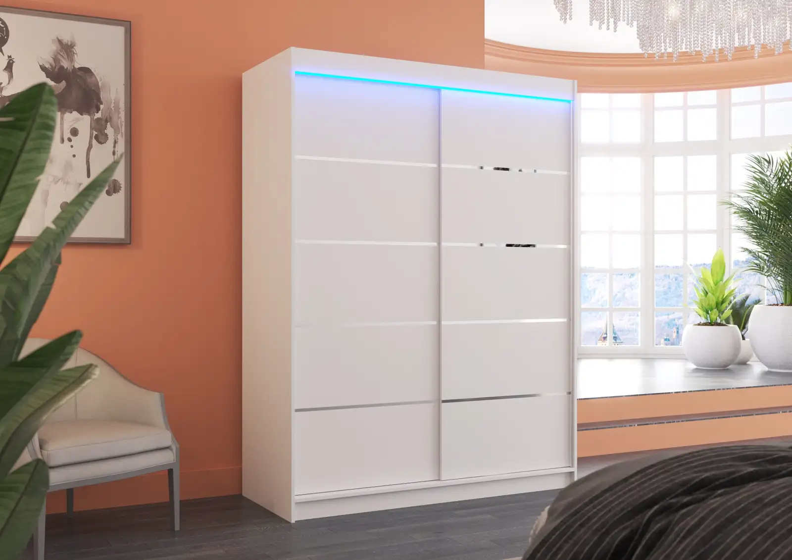 Szafa przesuwna z oświetleniem LED LUFT 150