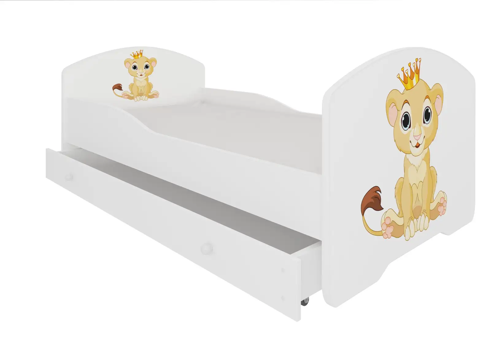 Łóżko z materacem i szufladą PEPE LION 140X70 — 2