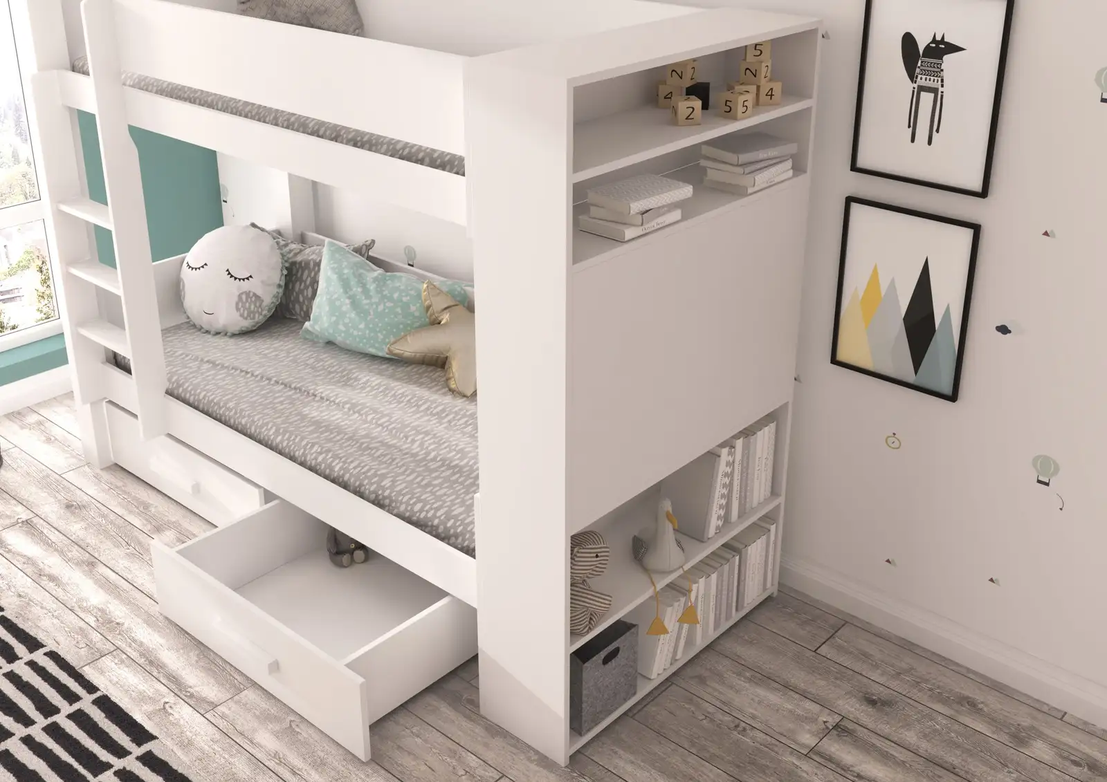 Łóżko piętrowe dwuosobowe GARET 180x80 — 5