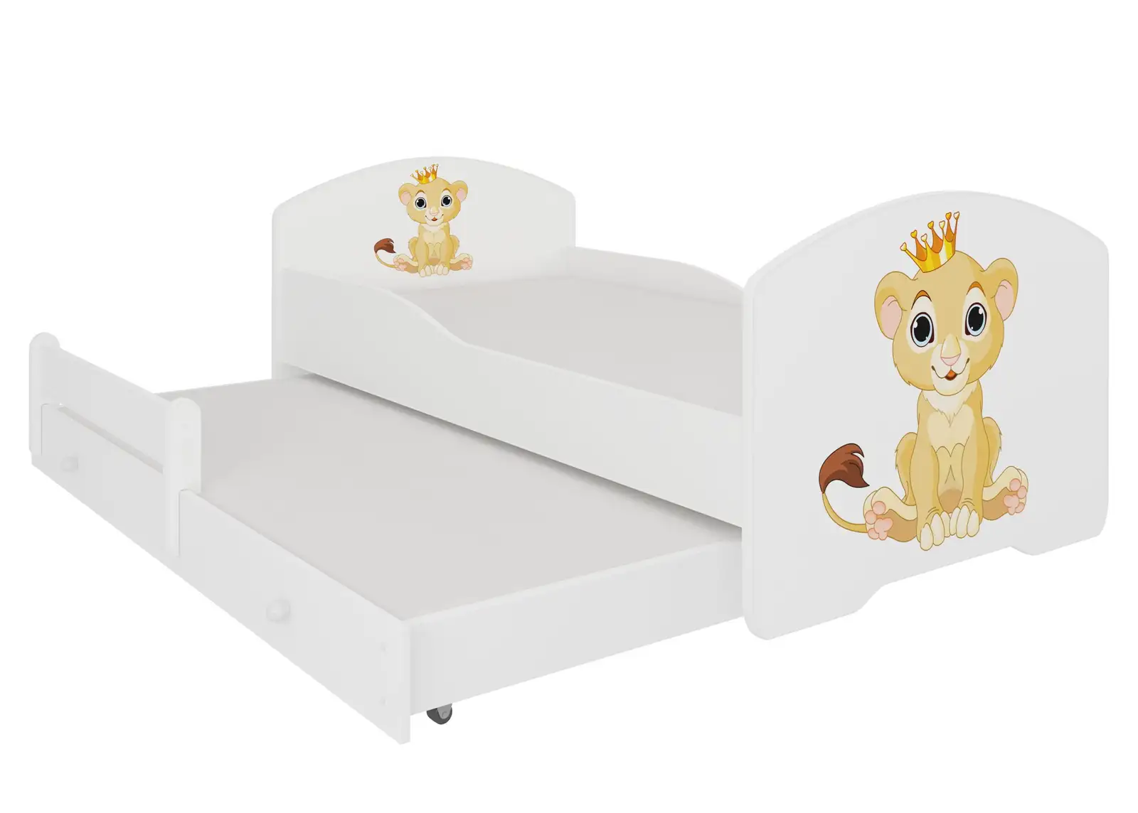 Łóżko podwójne z materacami PEPE II LION 160x80 — 2