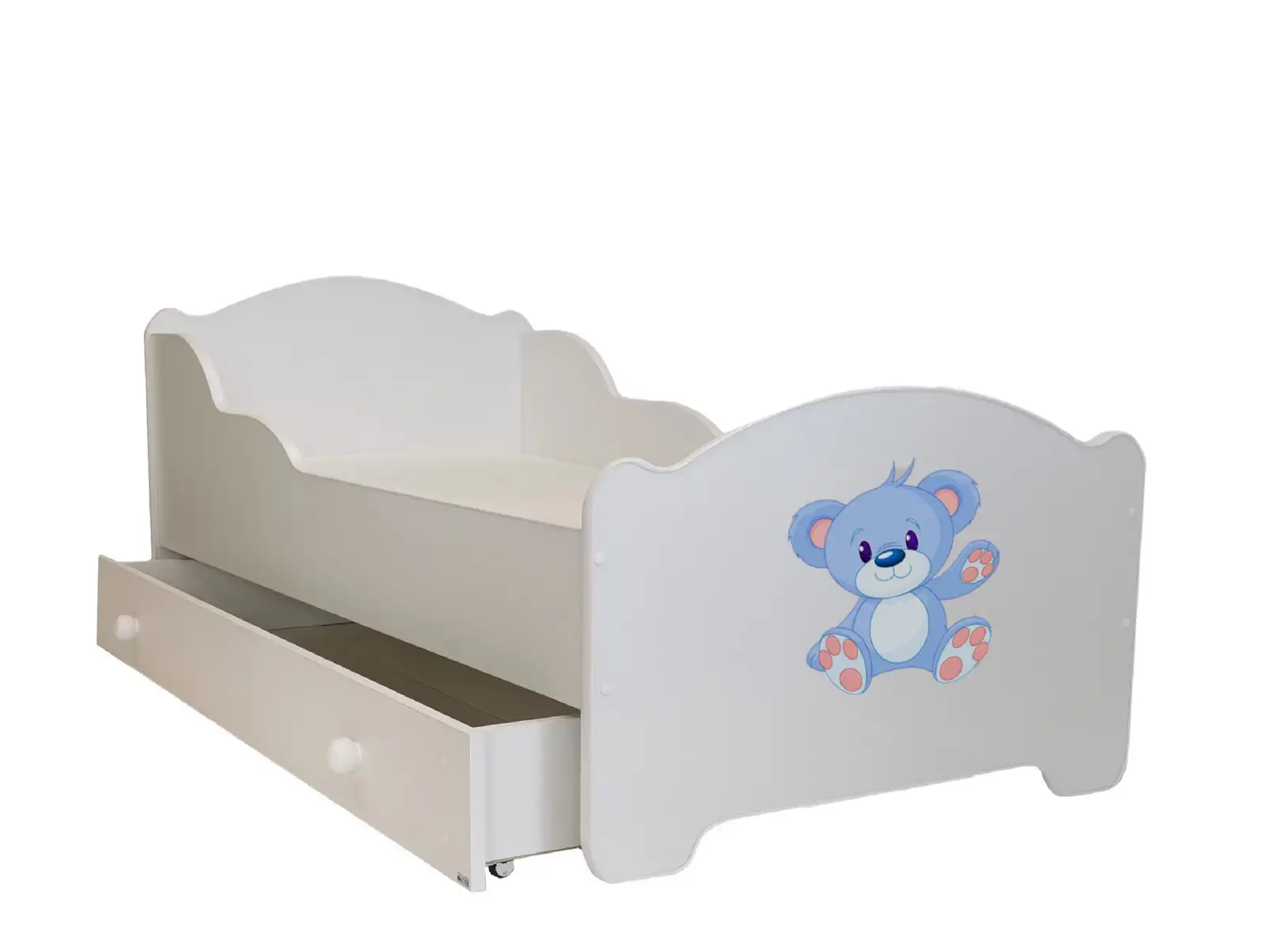 Łóżko z materacem i szufladą AMADIS BLUE BEAR 140x70 — 2