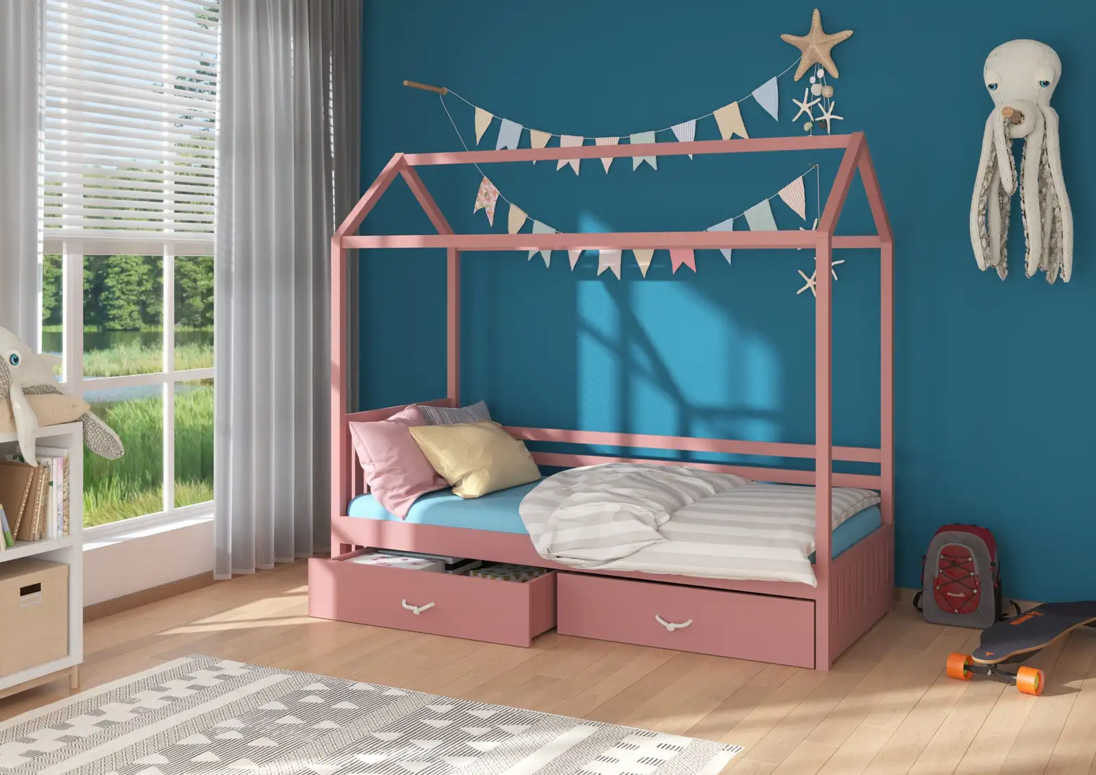 Łóżko domek ROSE 180x80