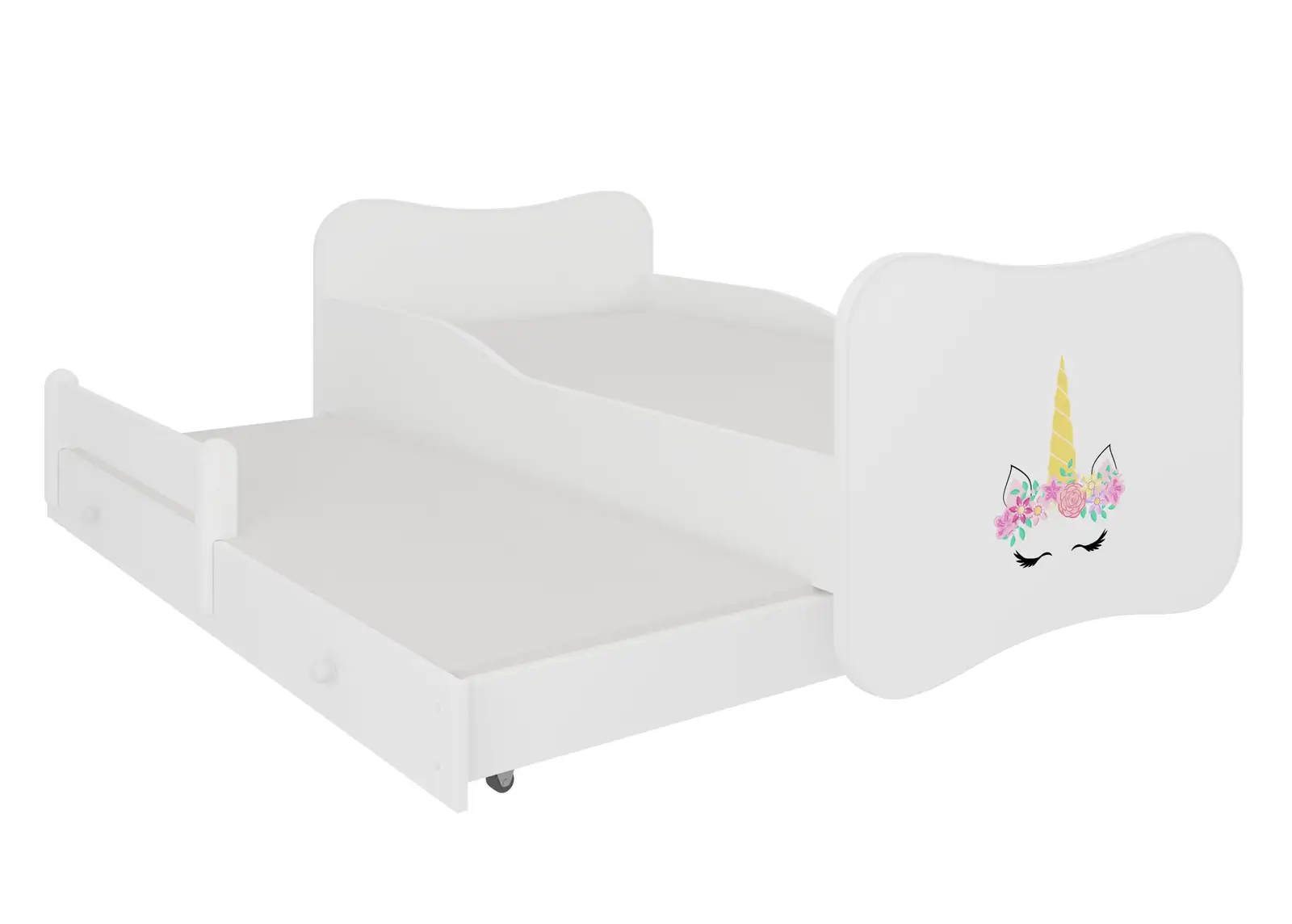Łóżko podwójne z materacami GONZALO II UNICORN 160x80 — 2