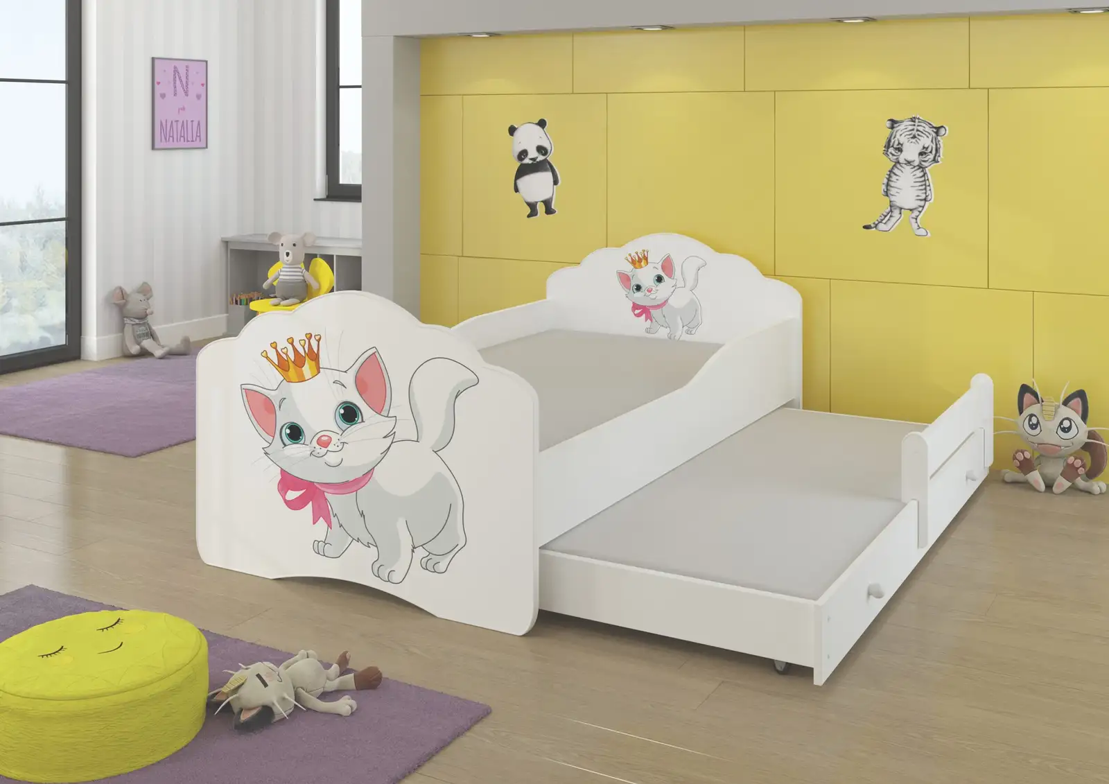 Łóżko podwójne z materacami CASIMO II CAT 160x80