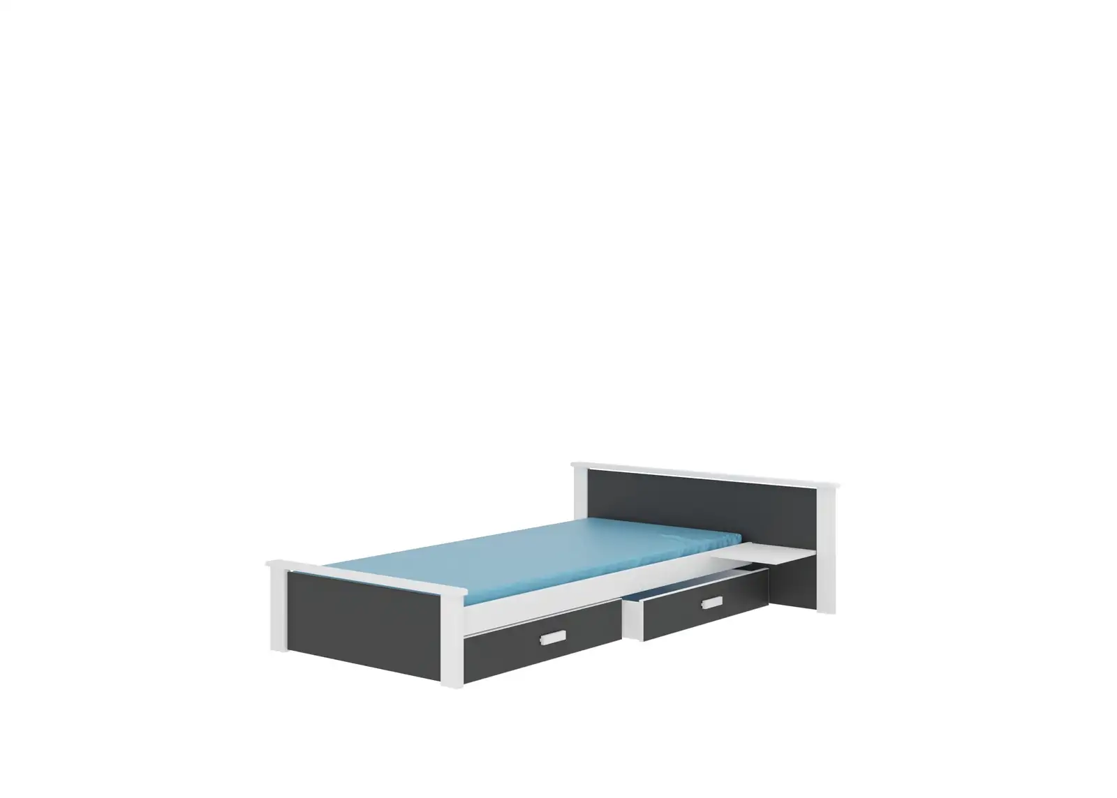 Łóżko z materacem ALDEX SHELF 180x80 — 2