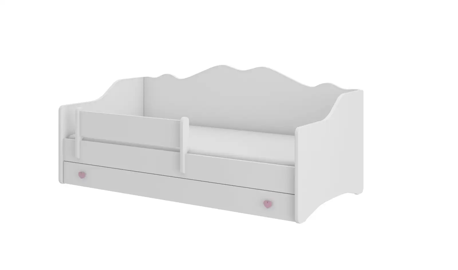 Łóżko z materacem EMKA Pink, White 160x80 — 2
