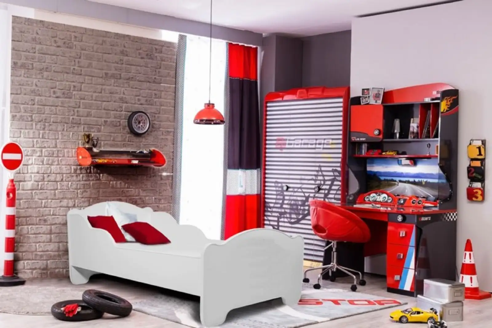 Łóżko z materacem AMDIS WHITE 160x80