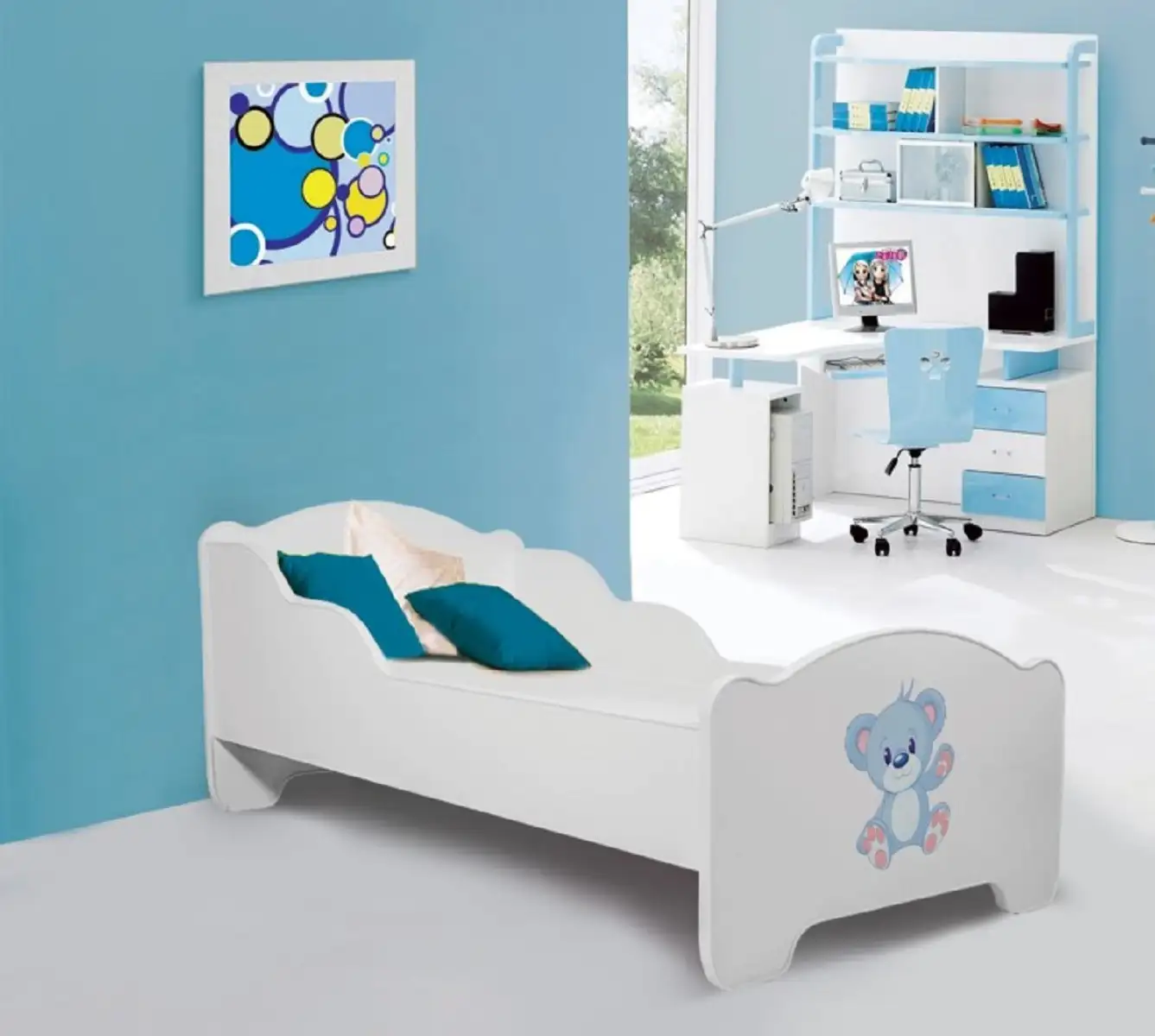 Łóżko z materacem AMADIS BLUE BEAR 160x80